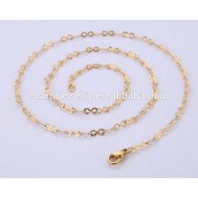 Venta al por mayor última cadena de oro BSL004-3 del oro del acero inoxidable del collar de la joyería